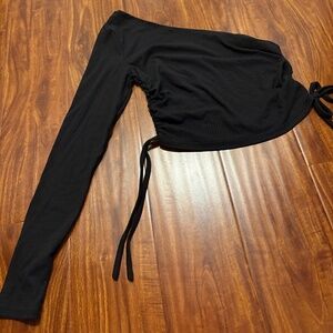 Black Oneshoulder Top